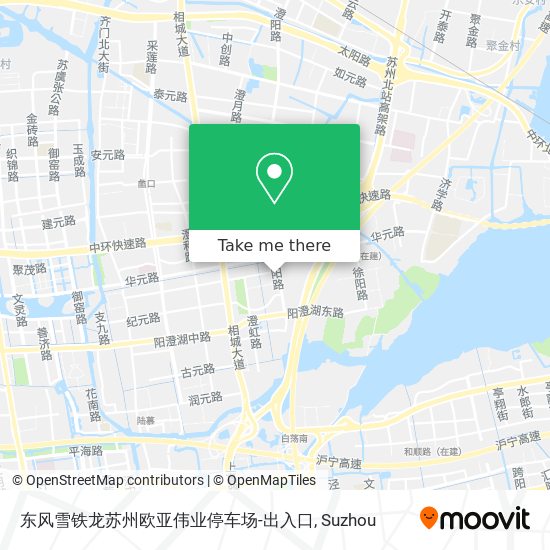 东风雪铁龙苏州欧亚伟业停车场-出入口 map