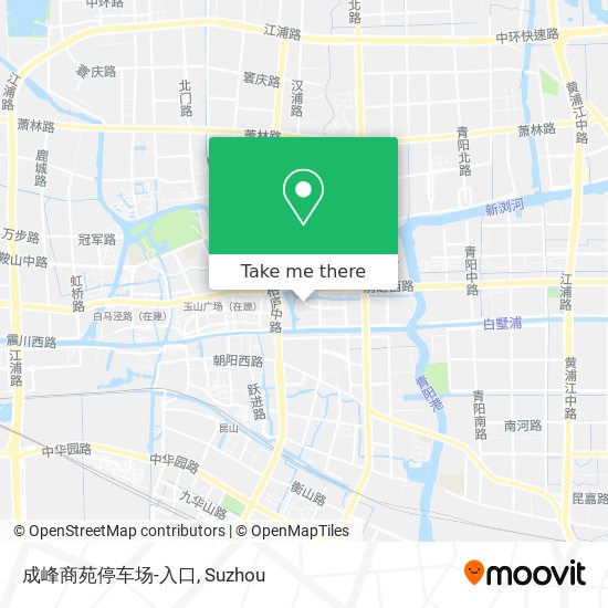 成峰商苑停车场-入口 map