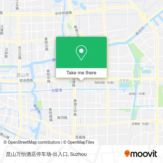 昆山万怡酒店停车场-出入口 map