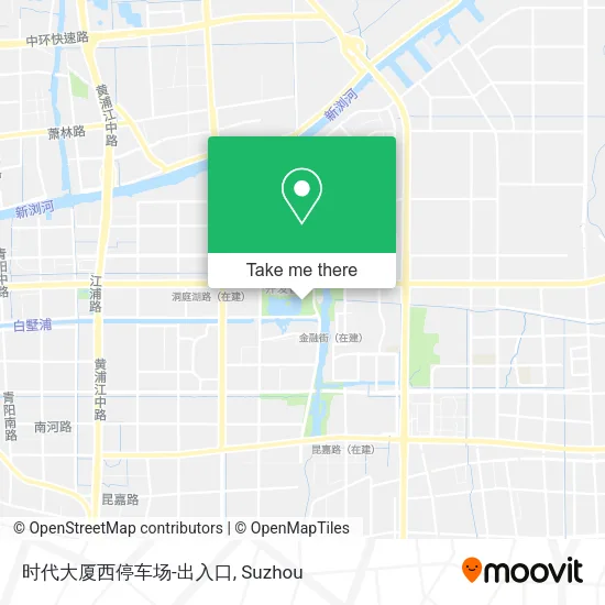 时代大厦西停车场-出入口 map