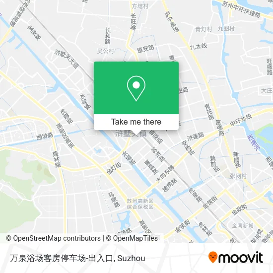万泉浴场客房停车场-出入口 map