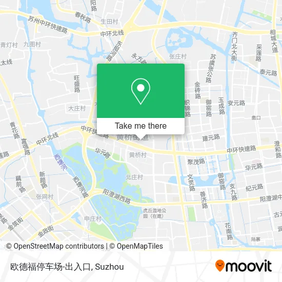 欧德福停车场-出入口 map