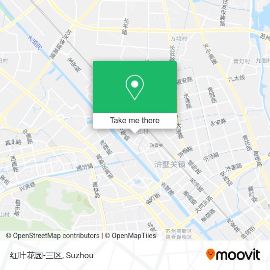 红叶花园-三区 map