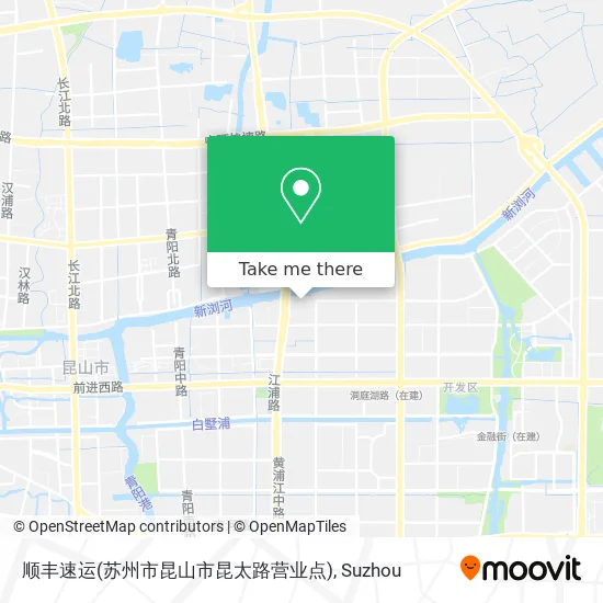 顺丰速运(苏州市昆山市昆太路营业点) map