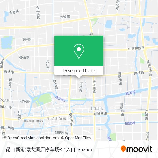 昆山新港湾大酒店停车场-出入口 map