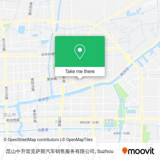 昆山中升雷克萨斯汽车销售服务有限公司 map