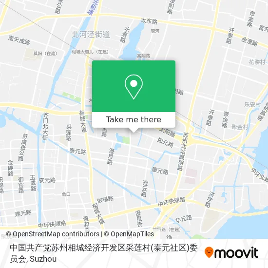 中国共产党苏州相城经济开发区采莲村(泰元社区)委员会 map