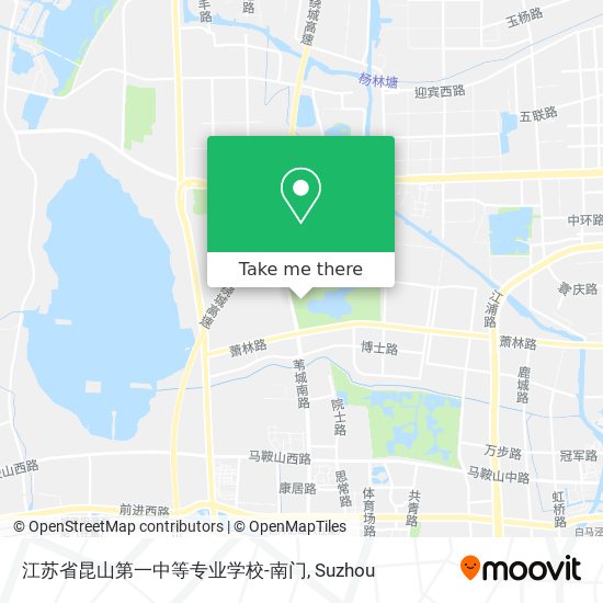 江苏省昆山第一中等专业学校-南门 map