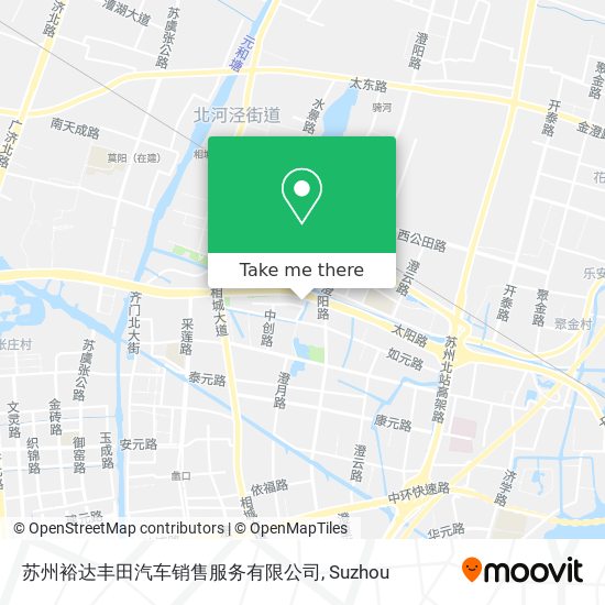 苏州裕达丰田汽车销售服务有限公司 map