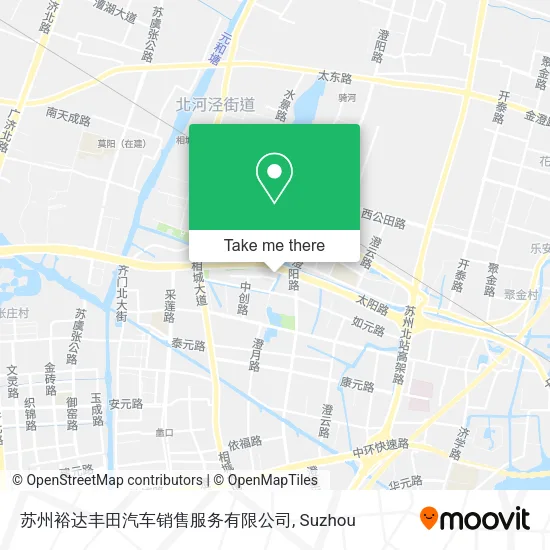 苏州裕达丰田汽车销售服务有限公司 map