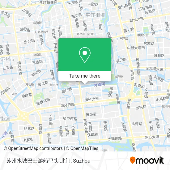 苏州水城巴士游船码头-北门 map