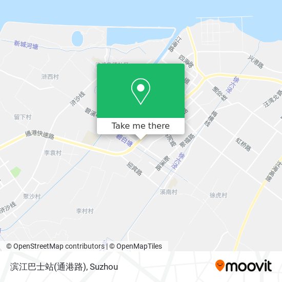 滨江巴士站(通港路) map