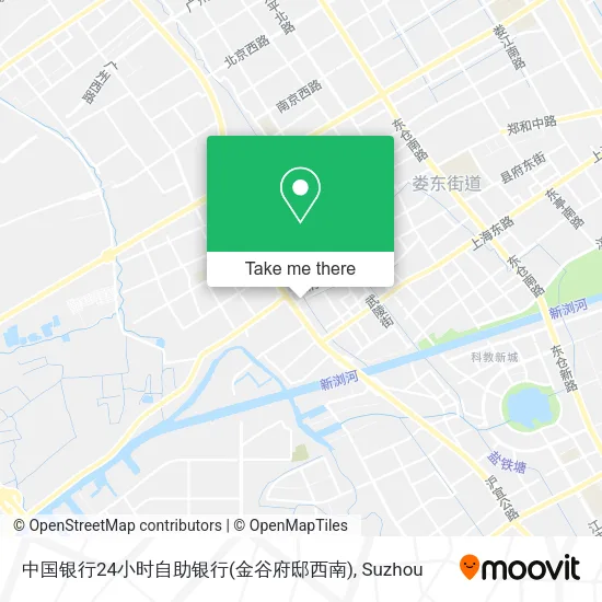 中国银行24小时自助银行(金谷府邸西南) map