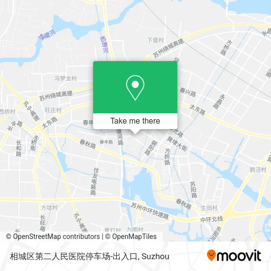 相城区第二人民医院停车场-出入口 map