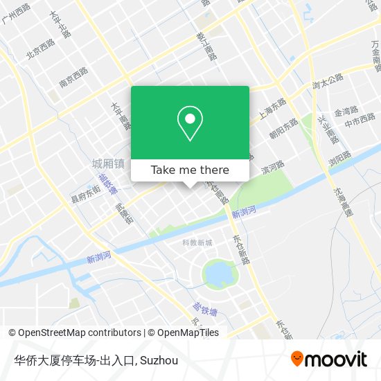 华侨大厦停车场-出入口 map