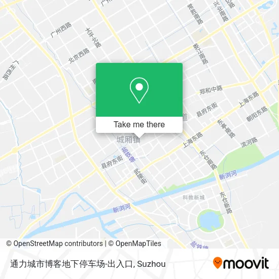 通力城市博客地下停车场-出入口 map