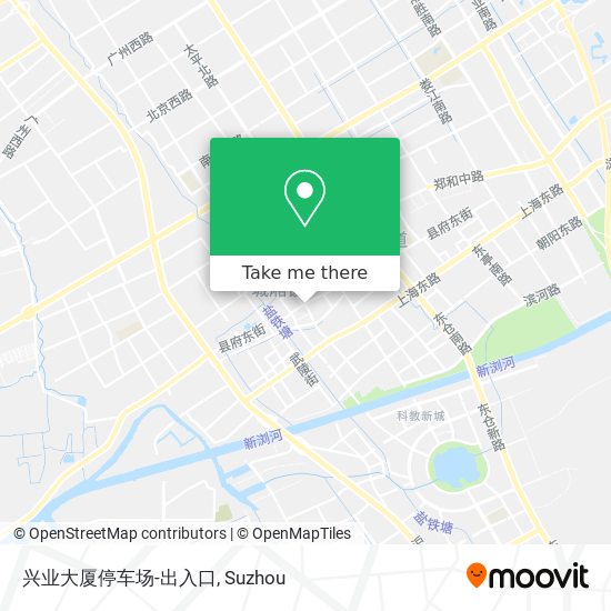 兴业大厦停车场-出入口 map