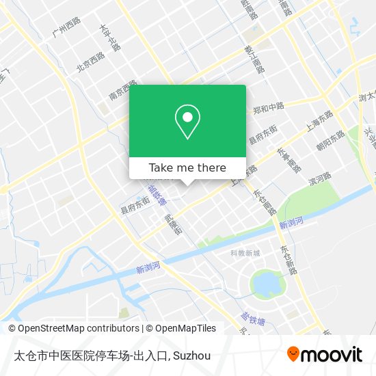 太仓市中医医院停车场-出入口 map