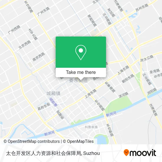 太仓开发区人力资源和社会保障局 map