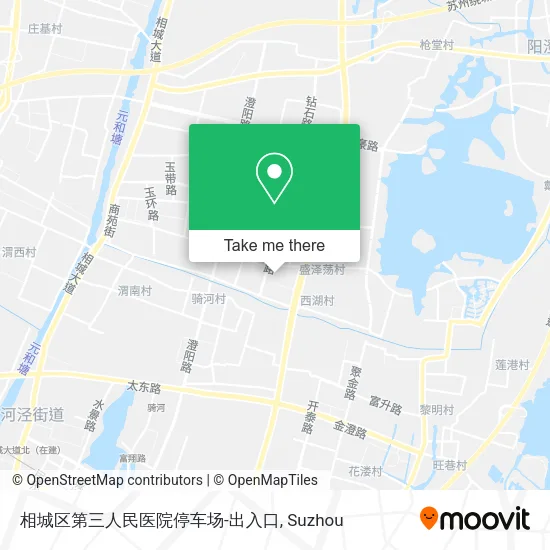相城区第三人民医院停车场-出入口 map
