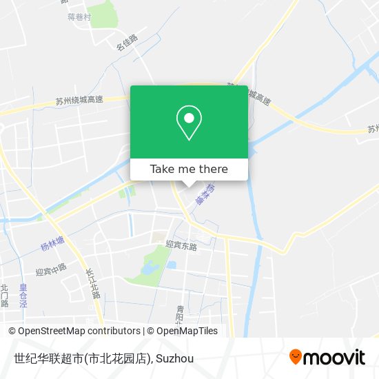 世纪华联超市(市北花园店) map