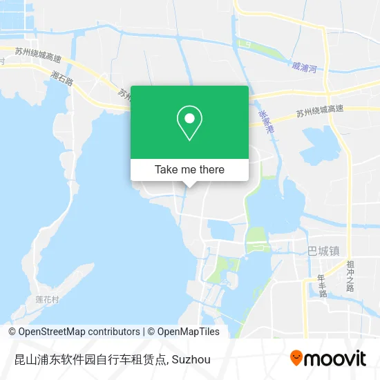 昆山浦东软件园自行车租赁点 map