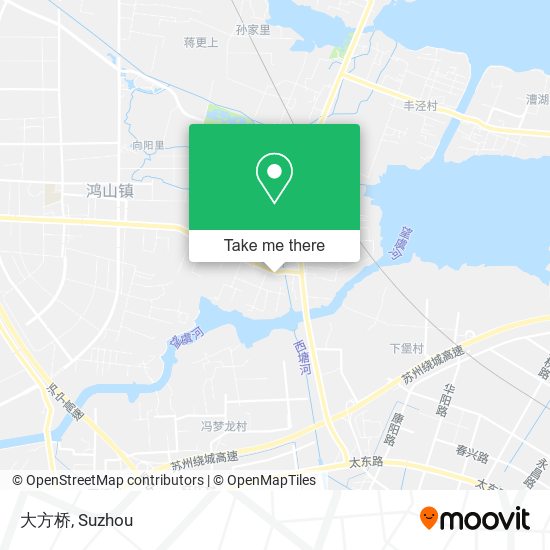 大方桥 map