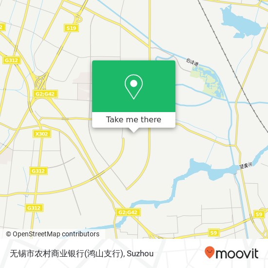 无锡市农村商业银行(鸿山支行) map