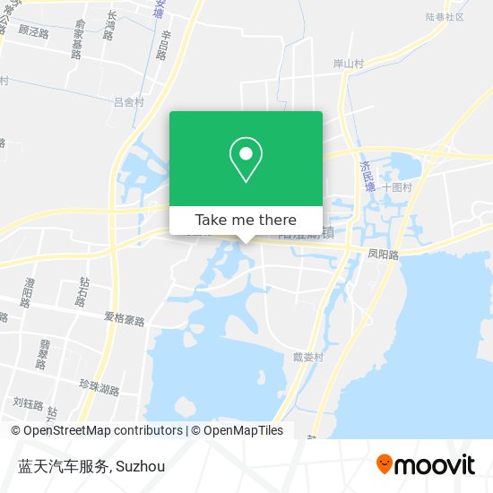 蓝天汽车服务 map