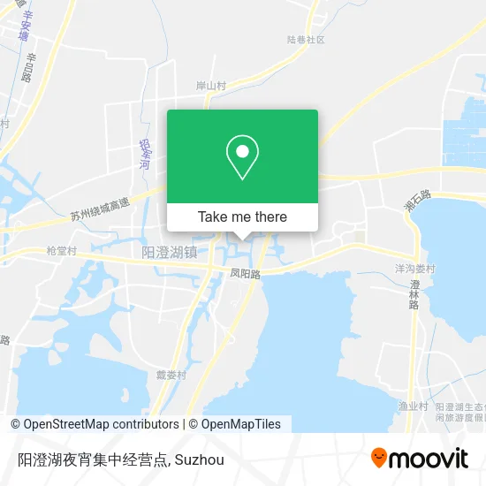 阳澄湖夜宵集中经营点 map