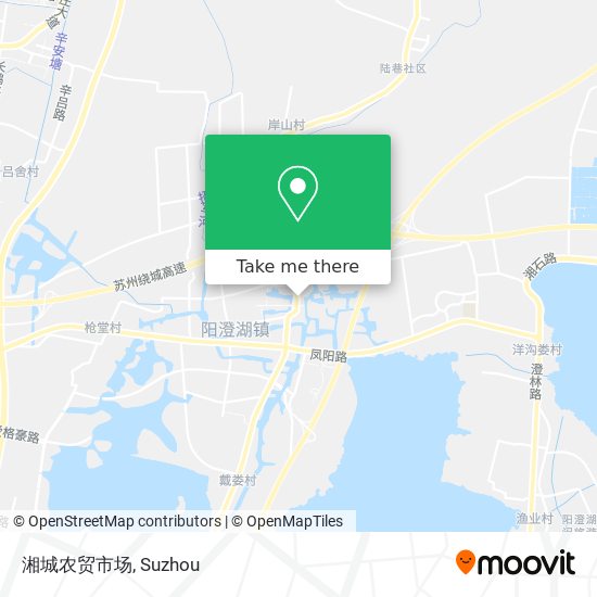 湘城农贸市场 map