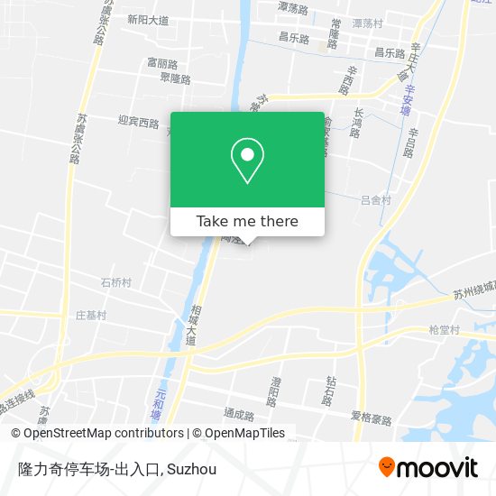 隆力奇停车场-出入口 map