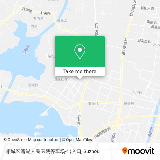 相城区漕湖人民医院停车场-出入口 map