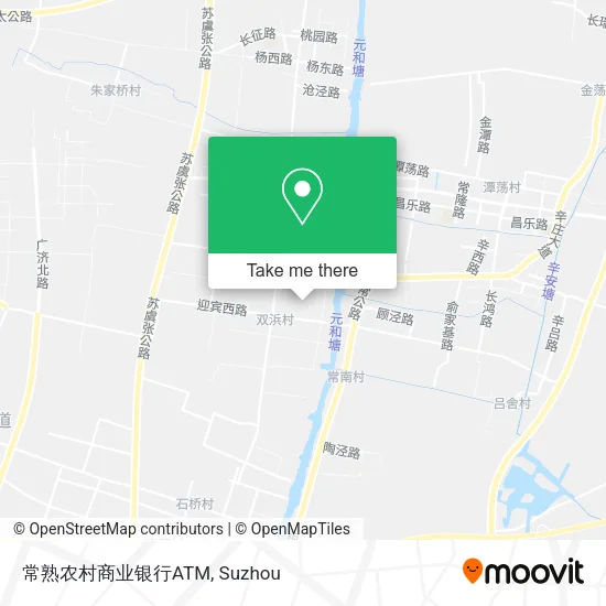 常熟农村商业银行ATM map