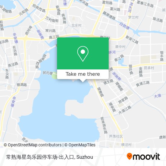常熟海星岛乐园停车场-出入口 map