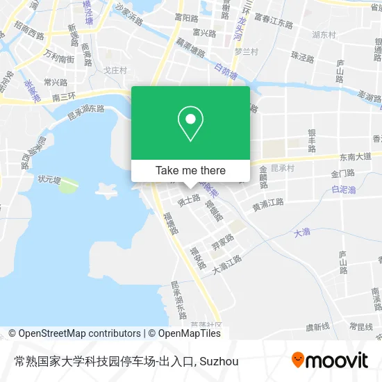 常熟国家大学科技园停车场-出入口 map