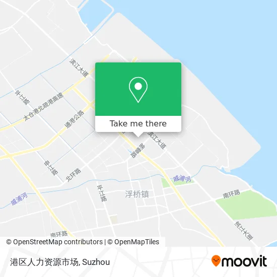 港区人力资源市场 map