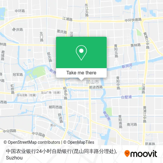 中国农业银行24小时自助银行(昆山同丰路分理处) map