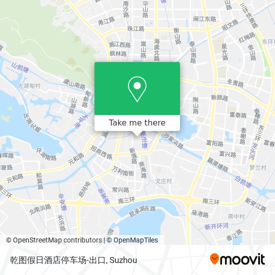 乾图假日酒店停车场-出口 map