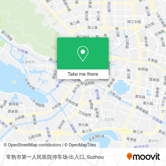 常熟市第一人民医院停车场-出入口 map