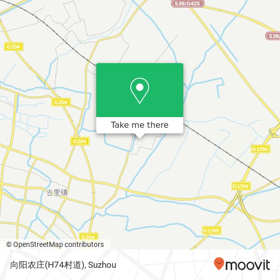 向阳农庄(H74村道) map
