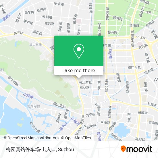梅园宾馆停车场-出入口 map