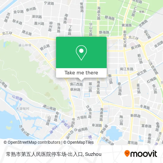 常熟市第五人民医院停车场-出入口 map