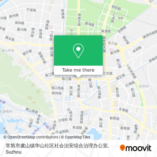 常熟市虞山镇华山社区社会治安综合治理办公室 map