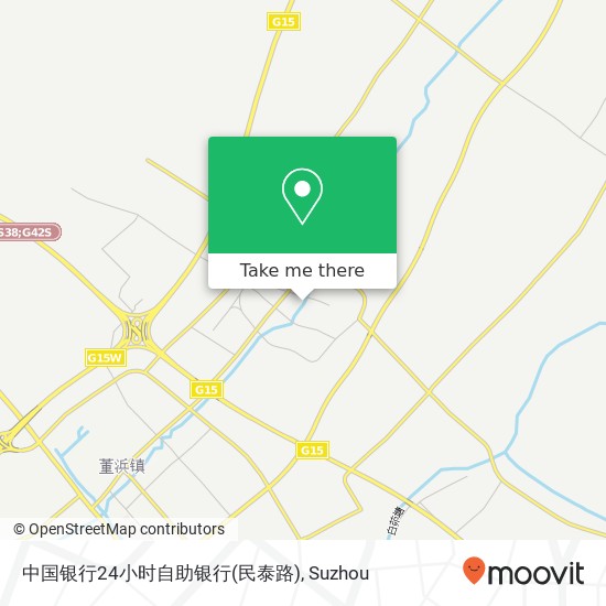 中国银行24小时自助银行(民泰路) map