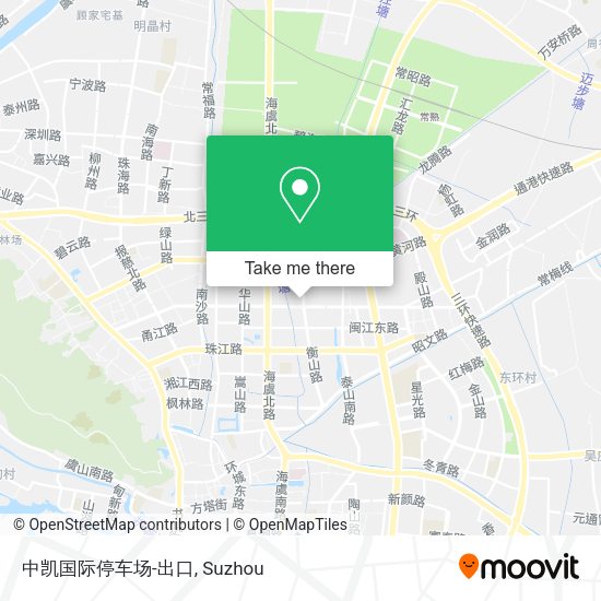 中凯国际停车场-出口 map