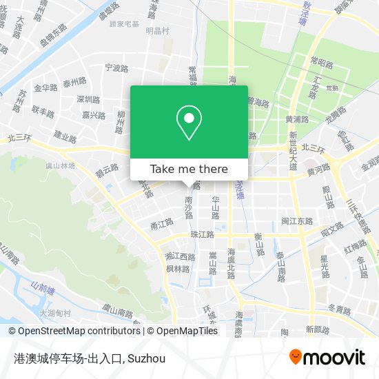 港澳城停车场-出入口 map
