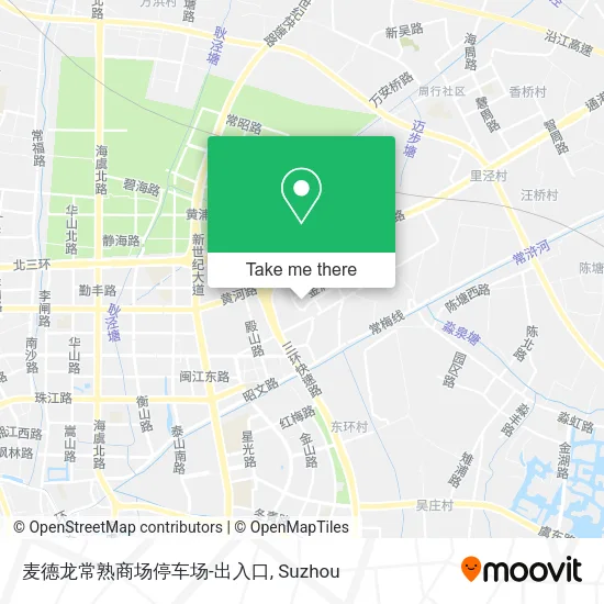 麦德龙常熟商场停车场-出入口 map