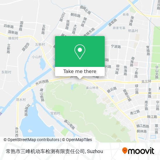 常熟市三峰机动车检测有限责任公司 map