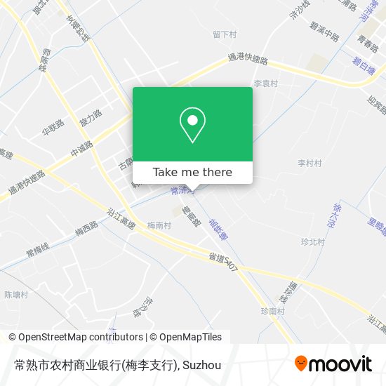 常熟市农村商业银行(梅李支行) map